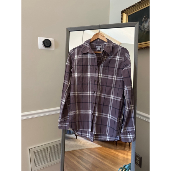 Carhartt Plaid Button Down Shirt Size Small Purple - Picture 2 of 5